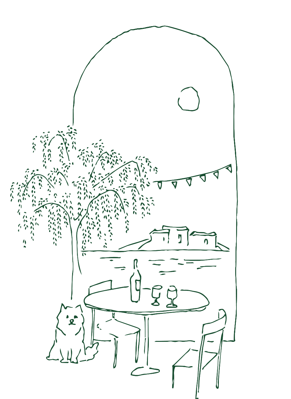 Le dessin du faire-part d’Alexis et Lou